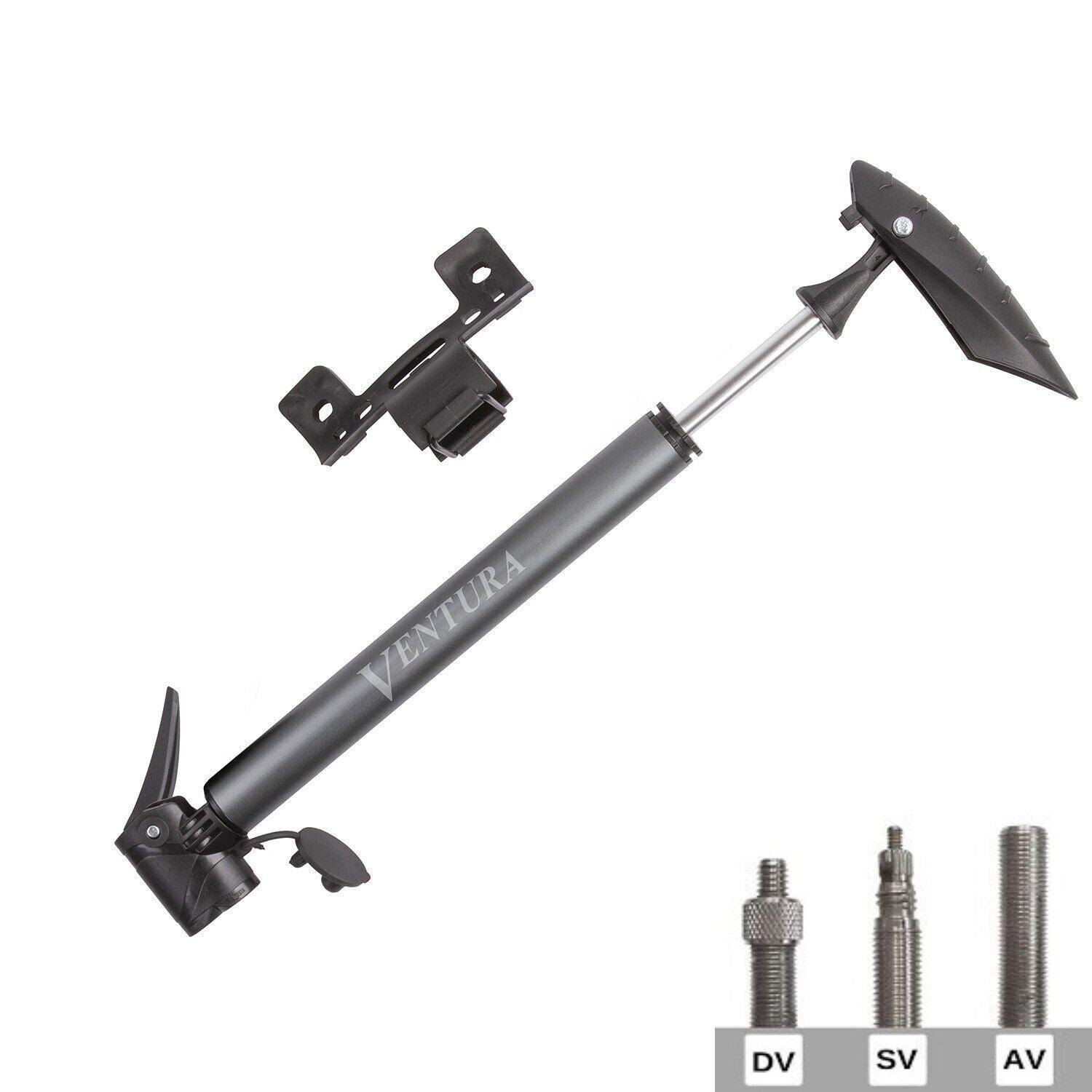 fahrradpumpe rennrad unterwegs Fahrrad Mini Pumpe ALU + Halterung Kompakt ALLE VENTILE günstig kaufen