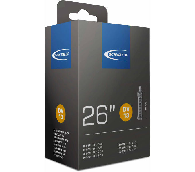 rennrad schlauch 26 zoll 26 Zoll Schwalbe Nr. 13 Fahrradschlauch 26x1,50 bis 26x2,50 Zoll 40/62-559  AV/DV/SV